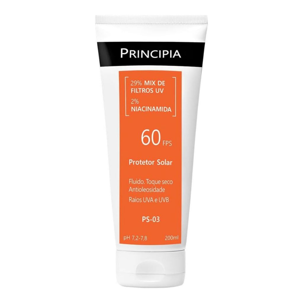 Protetor Solar Principia PS-03 FPS60 Com 200ml em Oferta na Shopee