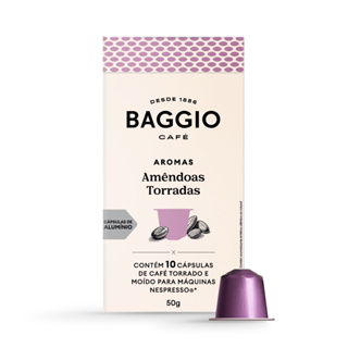 Baggio Café Cápsulas De Café Aroma Amêndoas Torradas Compatível Com Nespresso Contém 10 Cápsulas em Oferta na Shopee