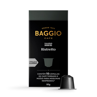 Baggio Café Cápsulas De Café Ristretto Compatível Com Nespresso Contém 10 Cápsulas em Oferta na Shopee