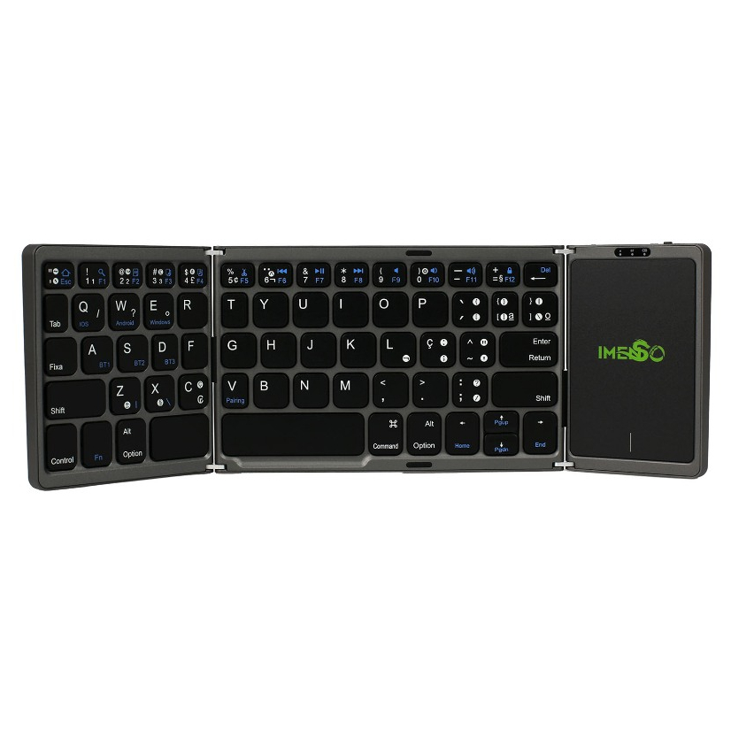Teclado Imenso 950 Articulado C/ Receptor Bluetooth Touchpad - Preto - Português Brasil