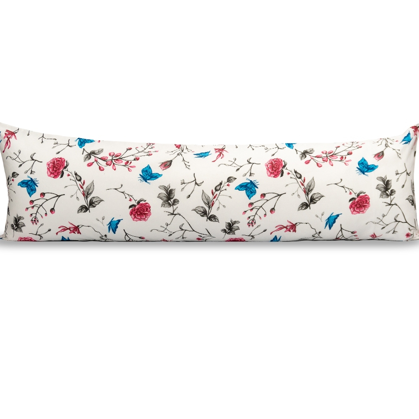 Fronha Com Zíper 1,30x40 Travesseiro de Corpo Estampado Percal 180 fios em Oferta na Shopee