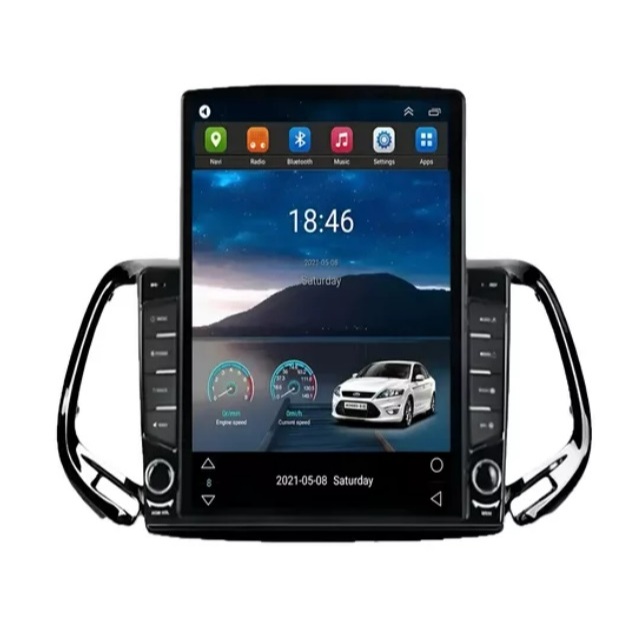 Central Multimidia Tesla Android Jeep Compass 2016 17 2018
