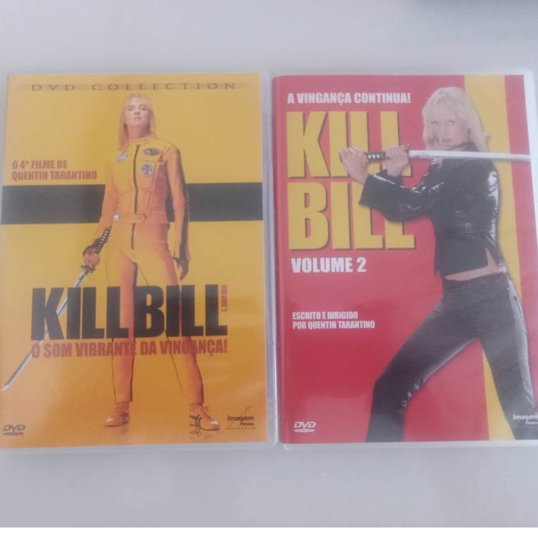 Kill bill - 2 dvd - volume 1 e volume 2 - Tarantino - Uma thurman