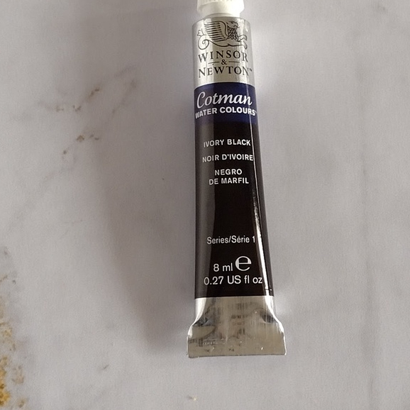Aquarela Cotman 8ml 331 Ivory Black - Winsor & Newton