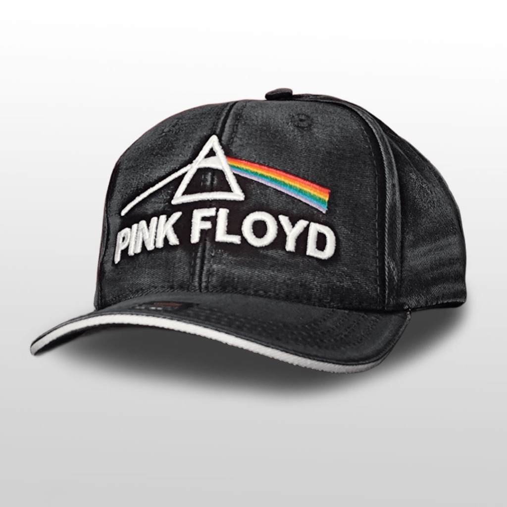 Boné Bordado Estonado - Pink Floyd