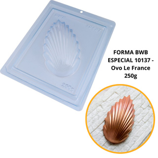 1~4 Forma BWB Com Silicone (3 partes) Para Chocolate Cód. 10137 - Ovo Le France 250g. Páscoa em Oferta na Shopee