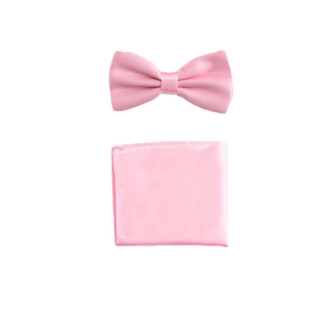 Kit Gravata Borboleta adulto e infantil com Lenço de Bolso P/ Casamento, Padrinhos, Noivos, Formaturas