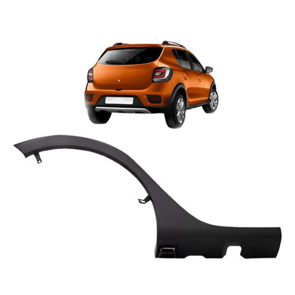 Alargador Vão De Roda Sandero Stepway 2015 A 2016 Traseira Direita