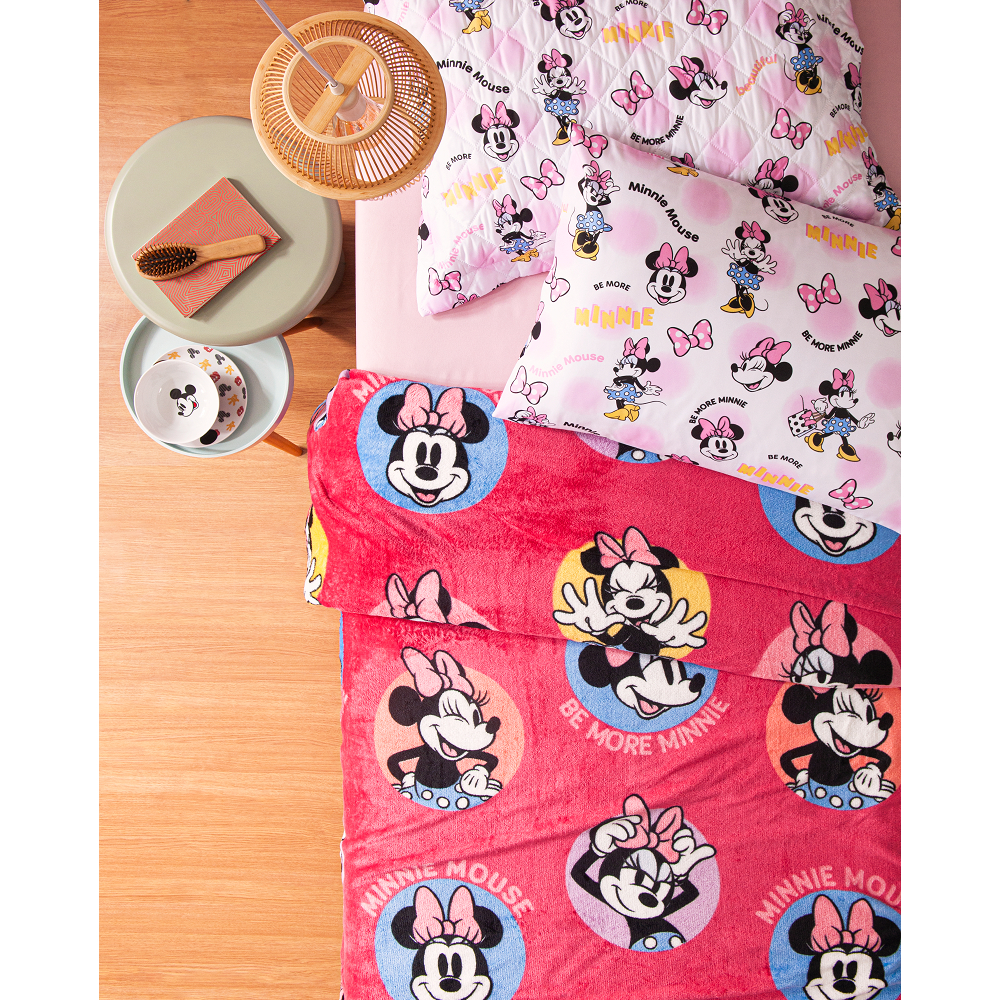 Manta Solteiro Disney Mininie e Minnie e Margarida em Oferta na Shopee