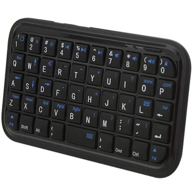 Teclado Sem Fio Recarregável Preto  Slim Mini Bluetooth 49 Teclas p. iPad Smartphone Tablet Laptop em Oferta na Shopee
