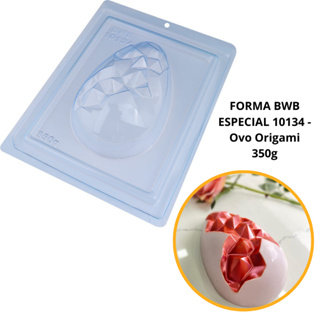 1~4 Forma BWB Com Silicone (3 partes) Para Chocolate Cód. 10134 - Ovo Origami 350g. Páscoa em Oferta na Shopee