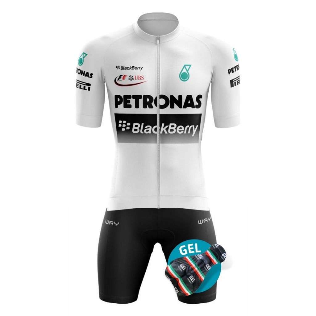 Conjunto Ciclismo Masculino Manga Curta Premium Bermuda Forro Gel Acolchoado Bik