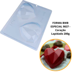 1~4 FORMA BWB 9837 COM SILICONE (3 PARTES) – CORAÇÃO LAPIDADO 200G