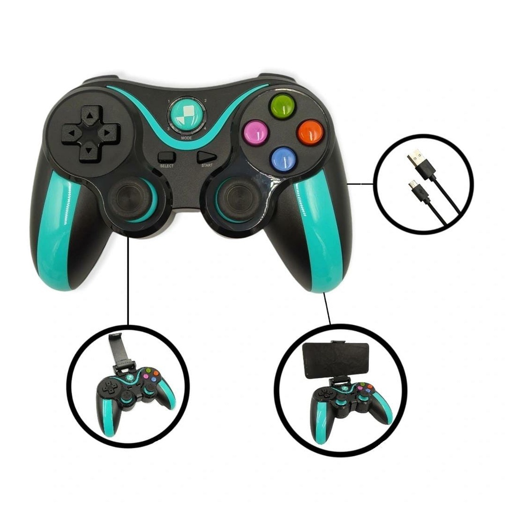 Controle Joystick Sem fio GamePad Wireless Android Ios Celular PC/ TV /Ps3