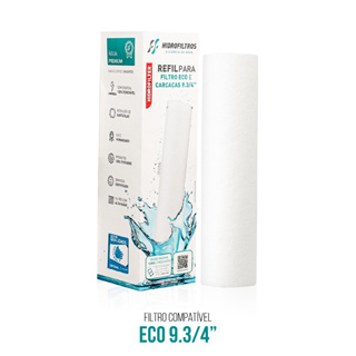 Kit 1/2/3 Filtro para Caixa dÁgua Cavalete Refil Polipropileno Eco 9.3/4 Proteção Eficiência da Água em Oferta na Shopee