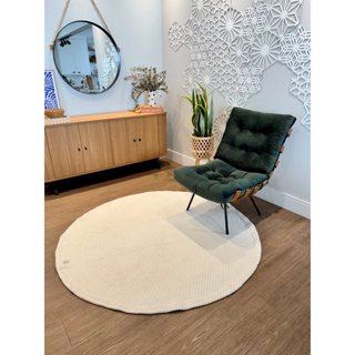 Tapete Redondo 100% Algodão, Lavável a Máquina, Super Macio em Oferta na Shopee