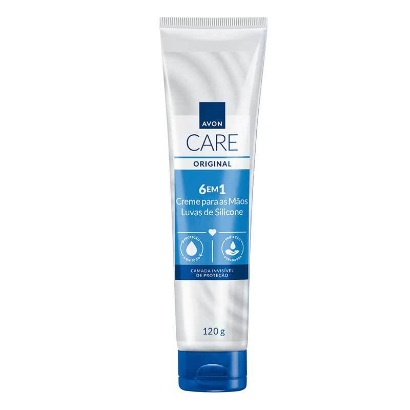 Luvas de Silicone Creme Protetor para as Mãos AVON CARE 120g