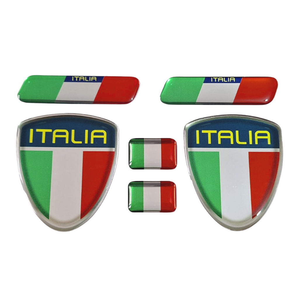 Kit Adesivos Italia Paralama Placa E Coluna Fiat Palio Stilo