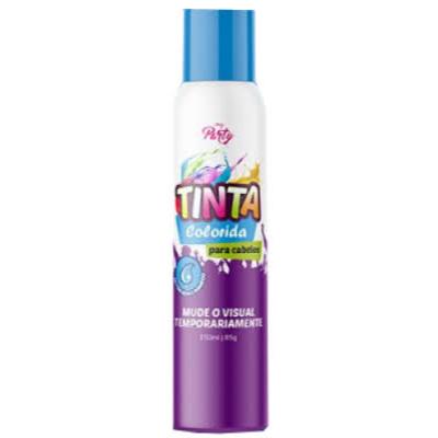 Tinta Carnaval Spray de Cabelos Azul Neon My party 150ml