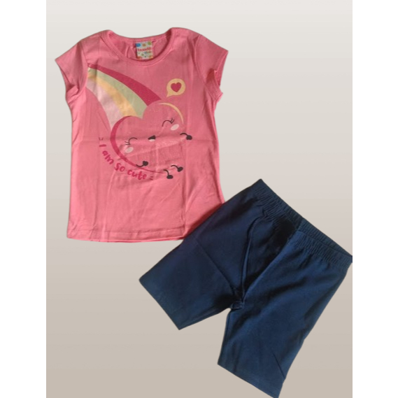 Roupa Infantil Menina Conjunto Feminino Criança Verão Brandili Tamanhos 1Ao 4