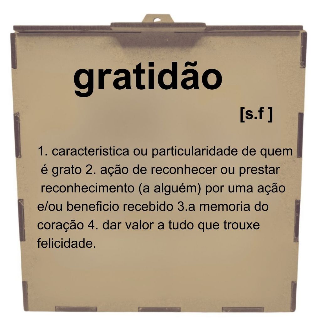 Imagem Caixa urna pote box da gratidão motivação presente pedidos diario