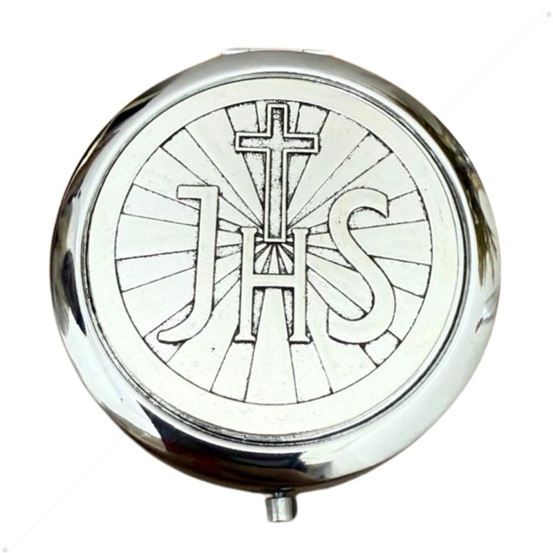 Teca Porta Hóstia Eucarística Em Aço Inoxidável Igreja Comunhão 6cm em Oferta na Shopee