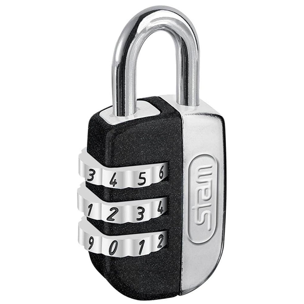 Cadeado Segredo Stam 20mm Malas Mochila Armário Porta Viagem Preto Fosco em Oferta na Shopee