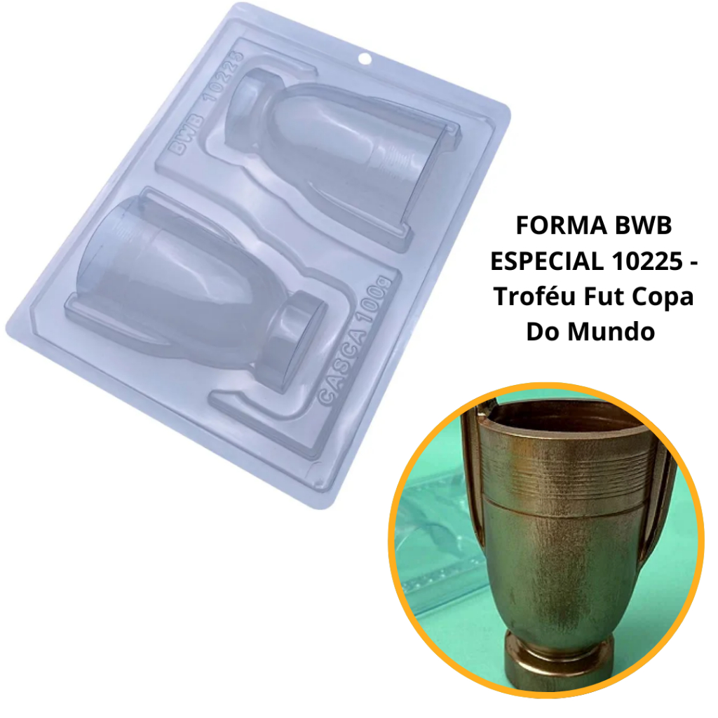 1~4 Forma Silicone Bwb 3 Partes Troféu Fut Copa Do Mundo 10225 em Oferta na Shopee