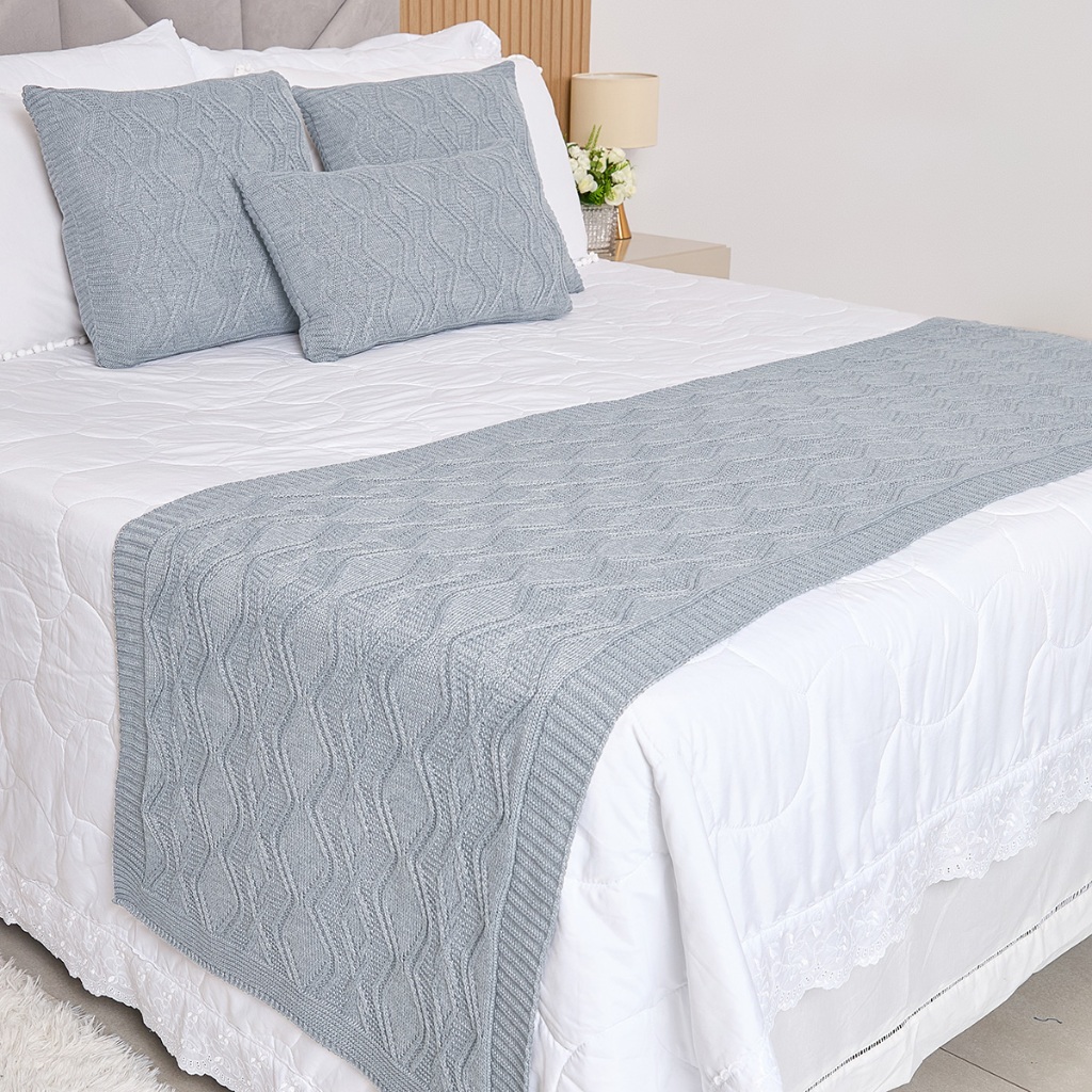 Peseira Manta Tricot Cama Casal Queen King Aran - SOMENTE A PESEIRA em Oferta na Shopee