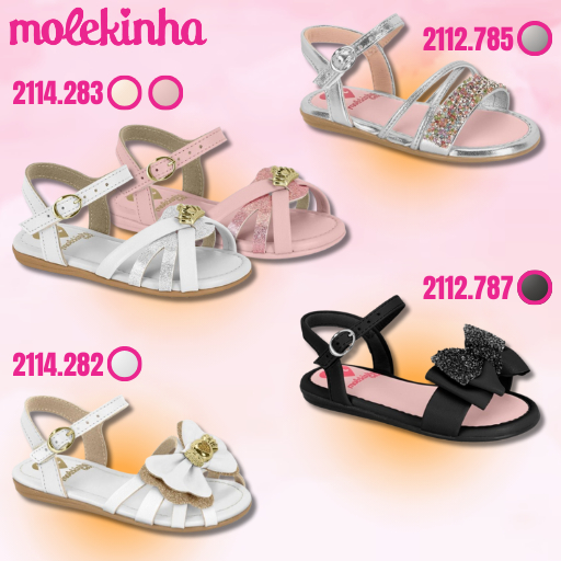 Sandália Infantil Molekinha Diversos Modelos em Oferta na Shopee