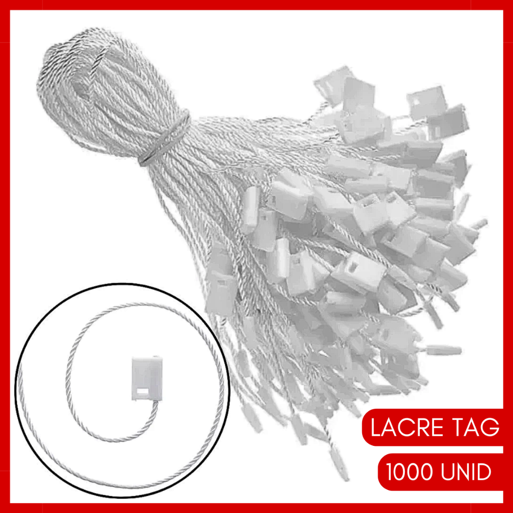 1000 Lacre Cordão Tag Para Etiquetas de  Roupa Autenticidade em Oferta na Shopee