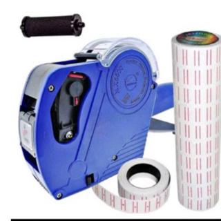 Kit Etiquetadora de Preço 8 dígitos + 10rolo etiquetas + Rolo de Tinta MX550 em Oferta na Shopee