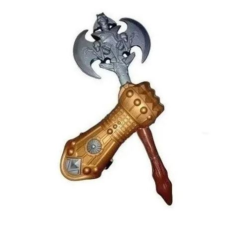 Brinquedo Fantasia Festa Martelo Machado Medieval e Luva Promoçao Presente