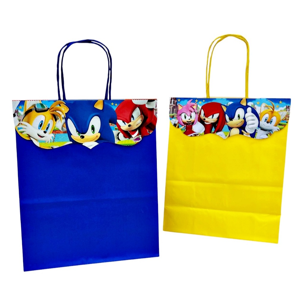 Lapela pra sacolinha Sonic Sacolinha Temática Sonic Pacote com 10 Unidades Lembrancinha Sonic. em Oferta na Shopee
