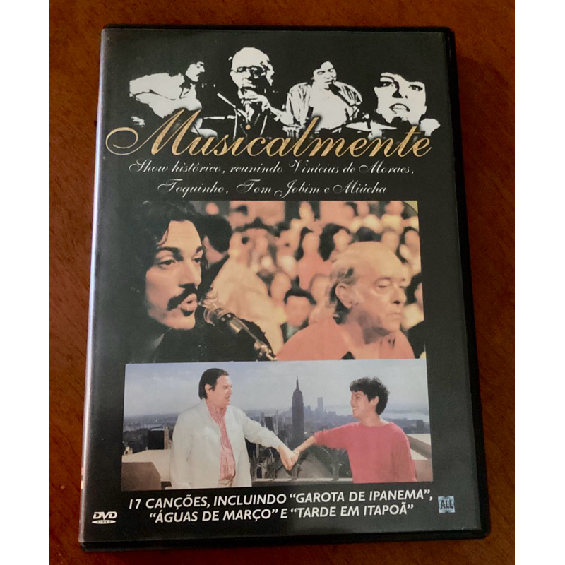 DVD: Musicalmente - Vinicius de Moraes, Toquinho, Tom Jobim e Miúcha