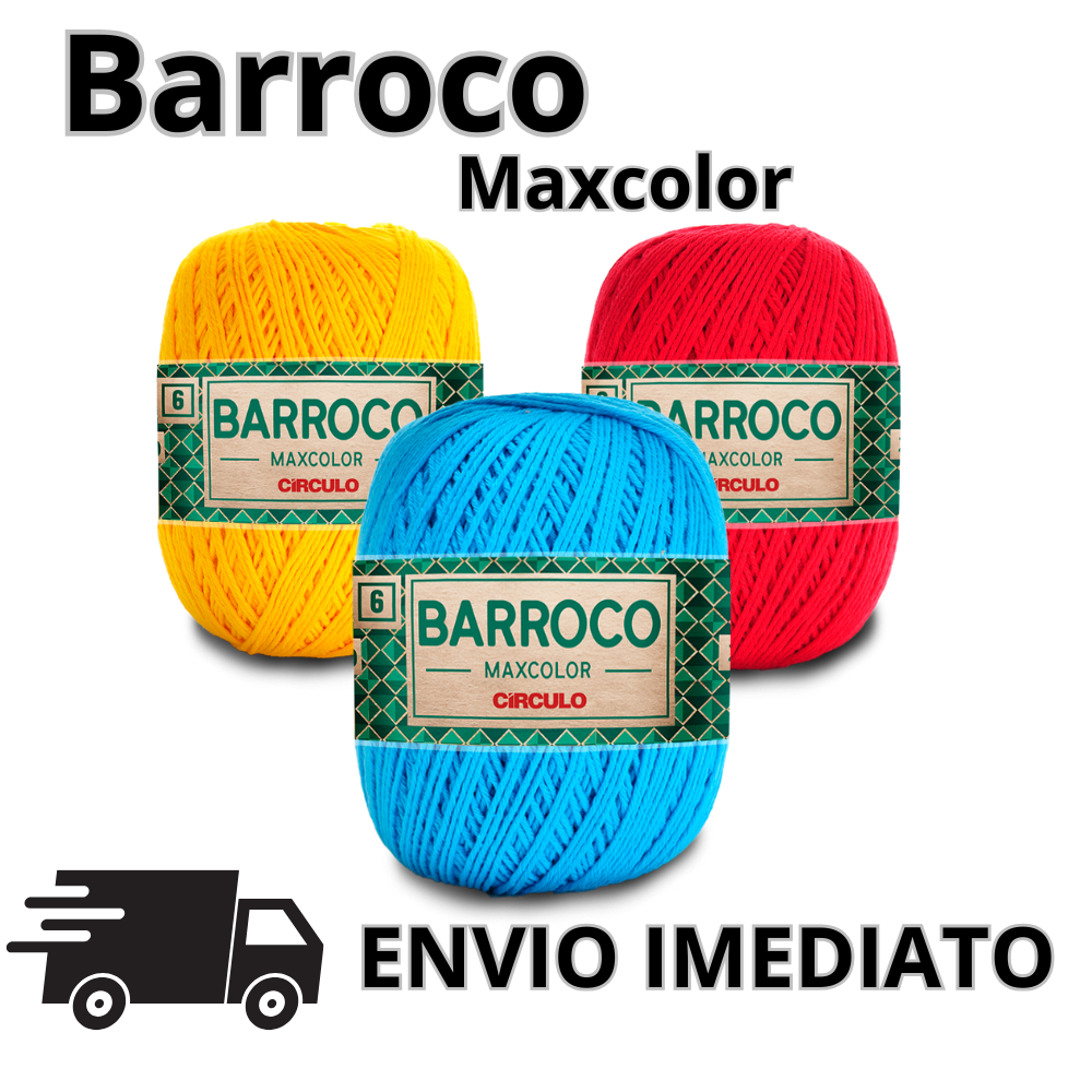 Barbante Barroco Maxcolor 200g Fio 6 Circulo - Envio em 24 horas Úteis