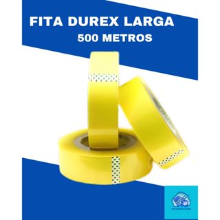 Fita Durex Larga 500m Transparente Direto da fábrica em Oferta na Shopee
