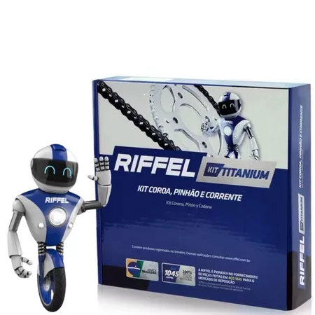 Kit Relação Honda Cargo CG Titan Fan 125 2000 2001 2002 2003 2004 2005 2006 2007 2008 ORIGINAL RIFFEL 71790 em Oferta na Shopee