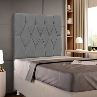 Cabeceira Solteiro Cama Box 90cm Beatriz Tecido Veludo - Corino - Boucle em Oferta na Shopee