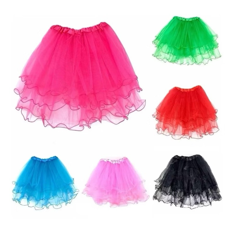 1 Saia Tule Babado Festa Fantasia Carnaval Atacado em Oferta na Shopee