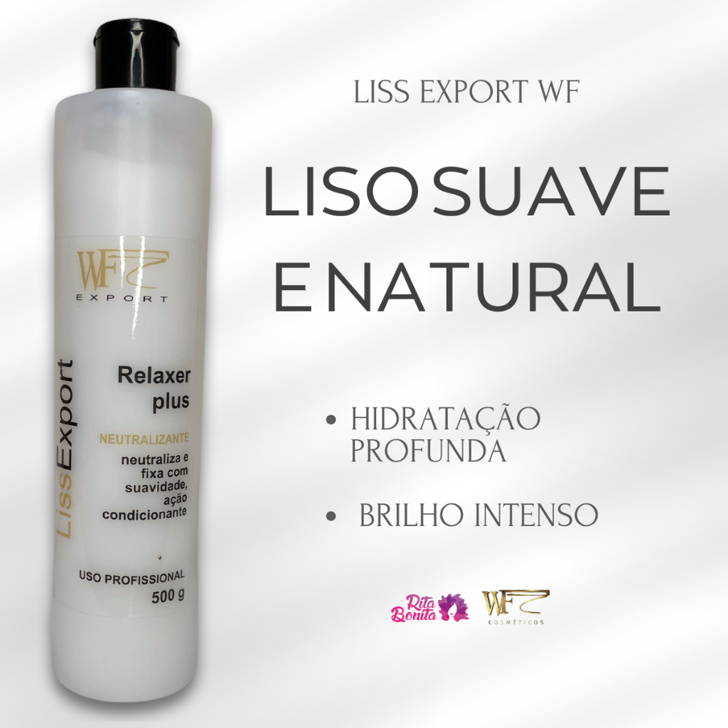 Neutralizante uso para Escova Japonesa Alisamento Progressiva Relaxamento WF Liss Export 500g
