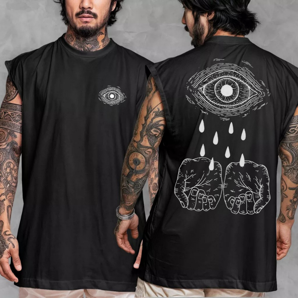 Camiseta Masculina Oversized Regata Masculina Streetwear Casual Larga Treino