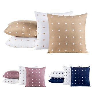 Kit de Capas de Almofadas Estampada Dupla Face com Zíper para Sala e Quarto Poa em Oferta na Shopee