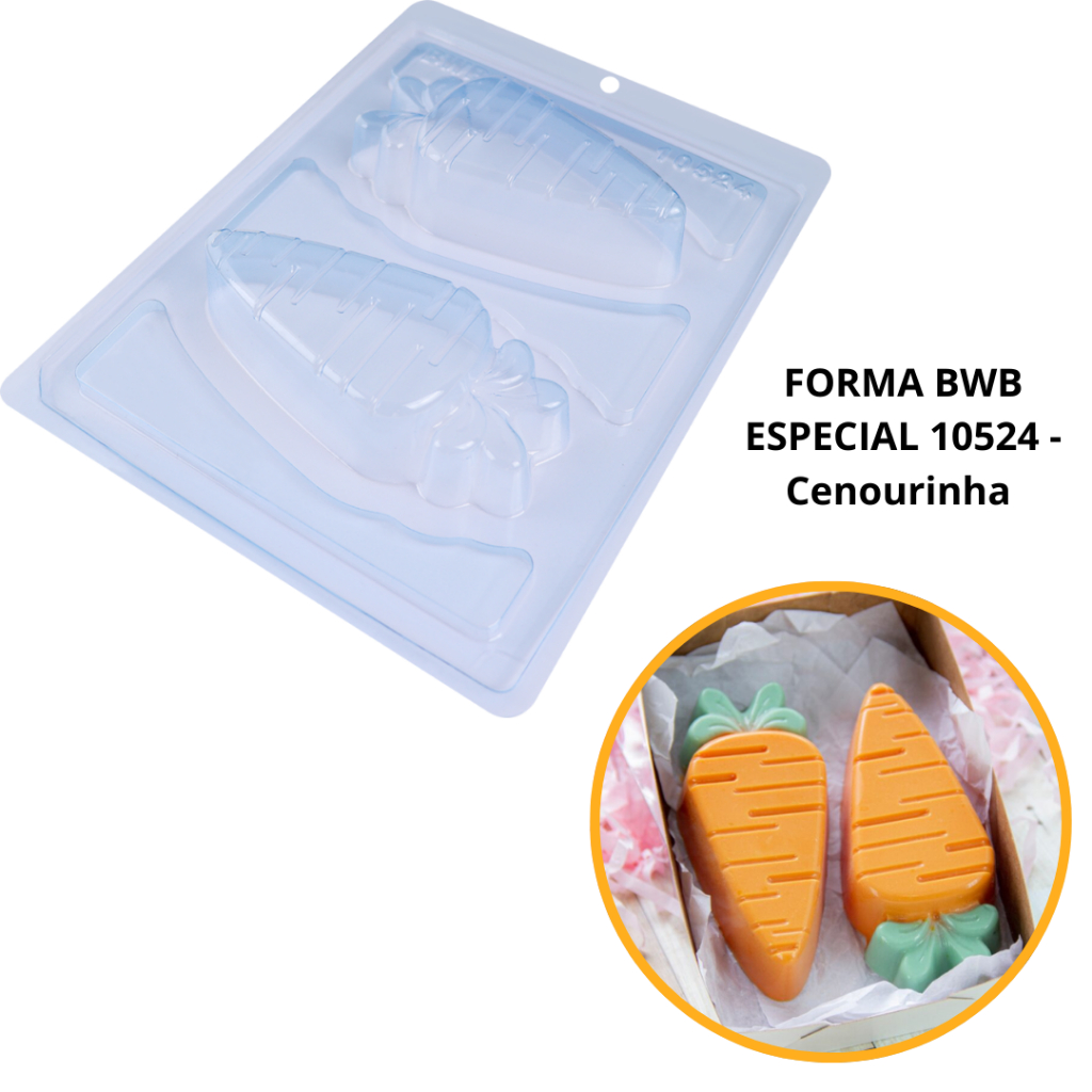 1~4 FORMAS SILICONE BWB 3 PARTES PÁSCOA CENOURINHA 10524 (BWB ESPECIAL) LANÇAMENTO PASCOA - Home & Living