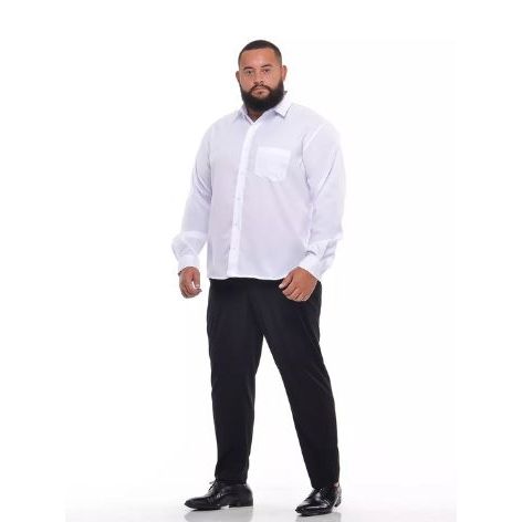 Camisa Social Masculina Extra Grande Plus Size Tamanho 6 7 8