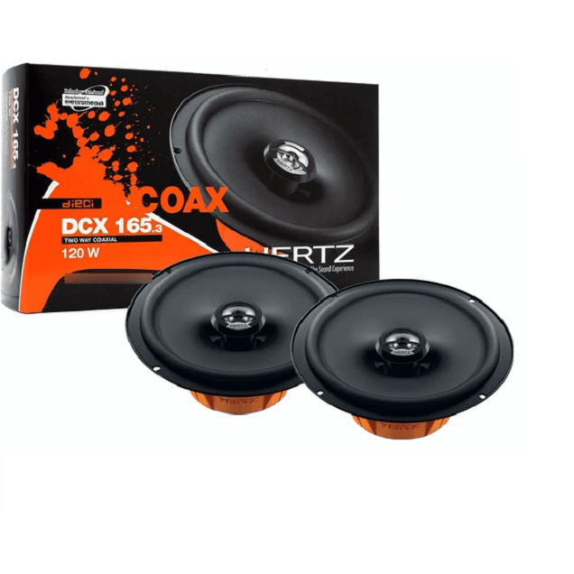 Alto Falante Kit Original Hertz Coaxial Dieci Dcx165.3 6 Polegadas 120w Rms Som Automotivo