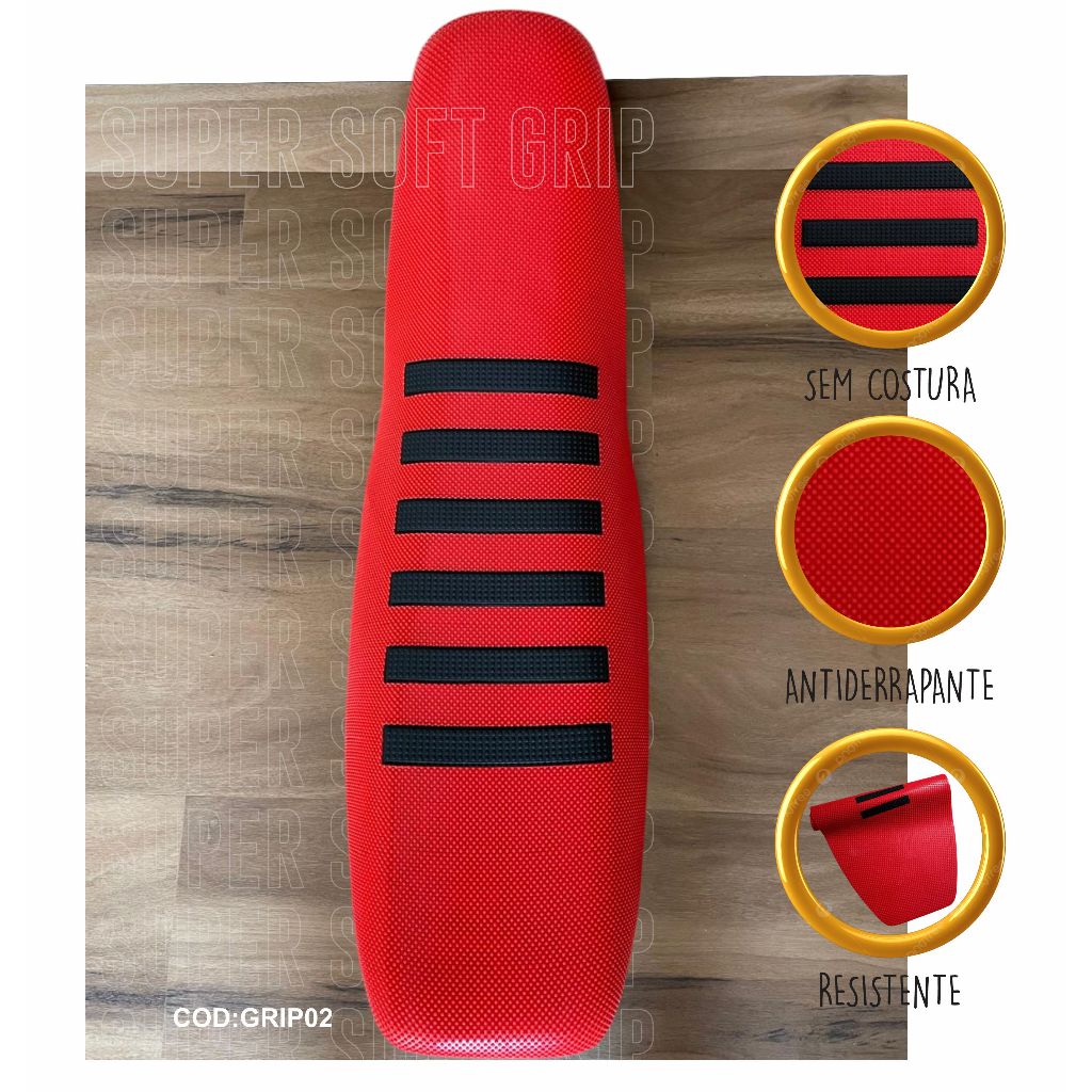 Capa De Banco Várias Cores Crf 230 Crf250 Soft Gripper Antiderrapante 100% Impermeável Off Road