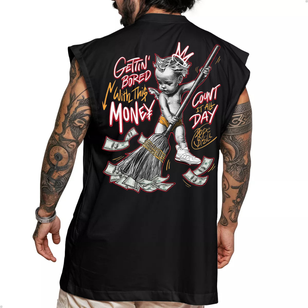 Camiseta Streetwear Oversized Regata Estampada Moda Verao