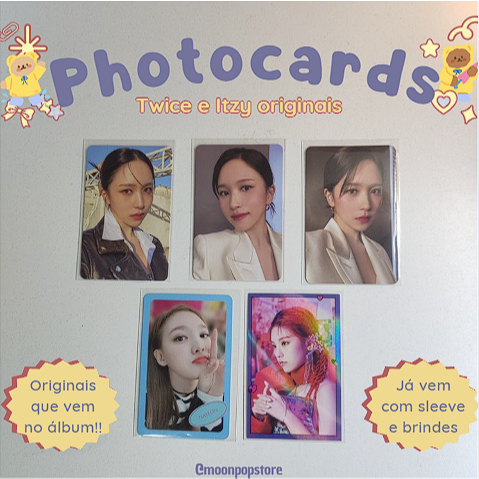 Photocards Originais Twice Ready to be Mina/ Fancy Nayeon/ Itzy Yeji Guess who