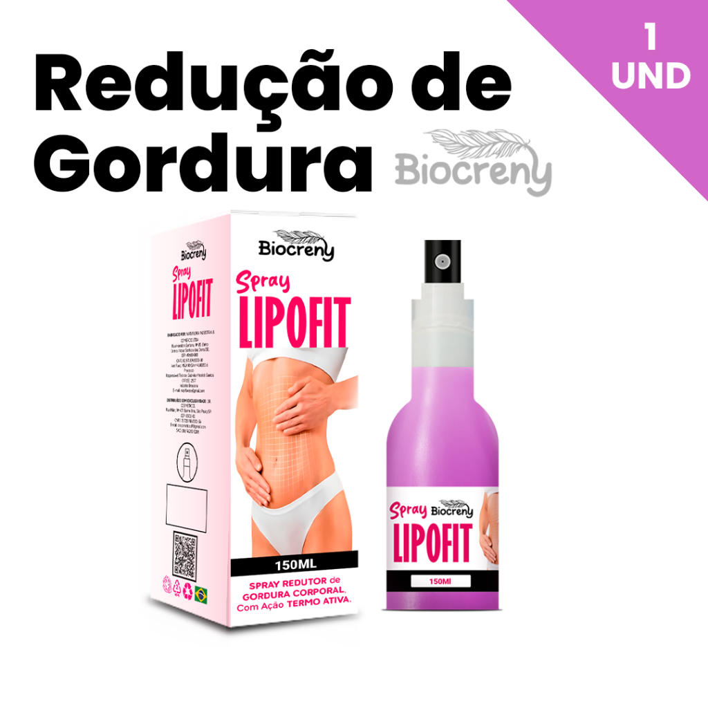 Spray Lipofit: Eliminar Gordura Corporais e Melhorar Sua Circulação Sanguínea Previne Estrias e Celulites 150ml em Oferta na Shopee